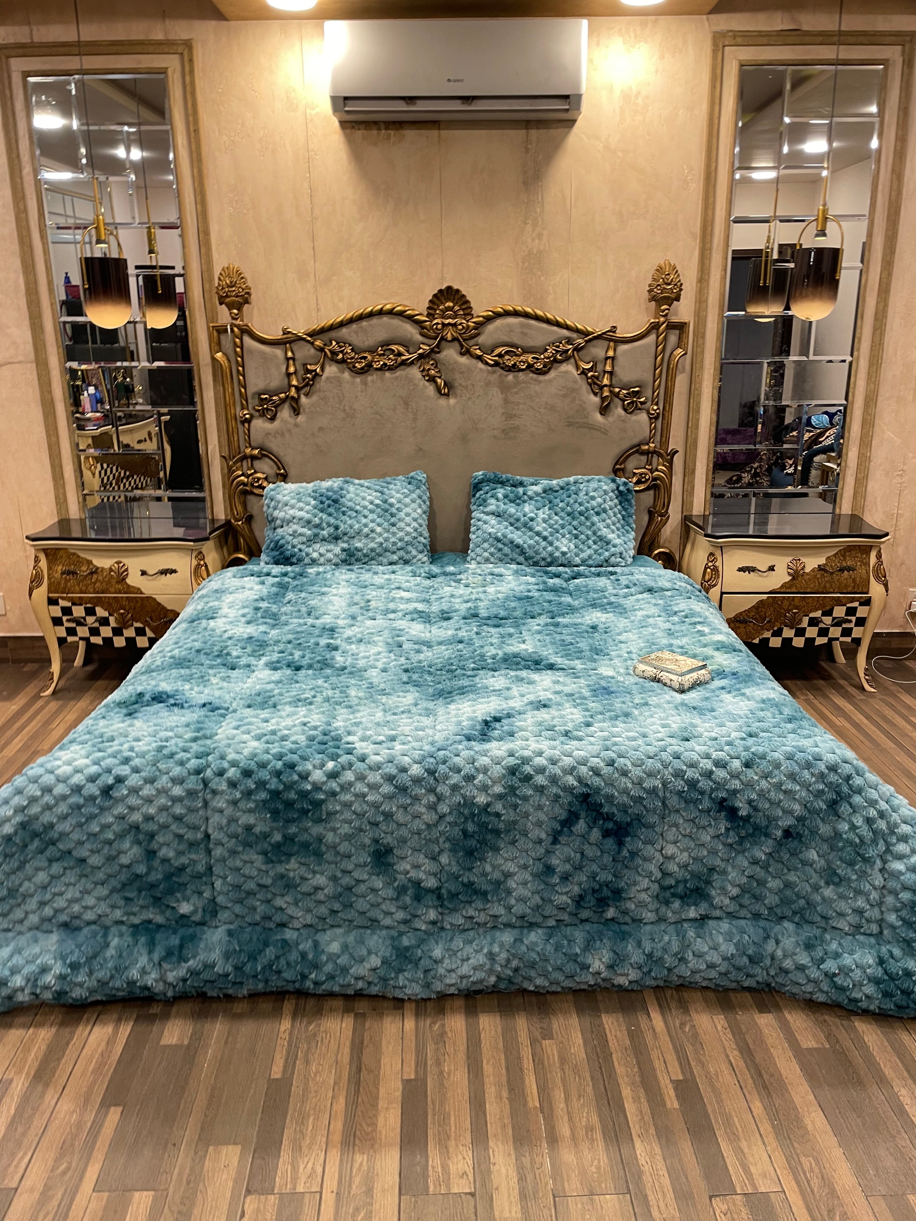 Shaded Jin Aqua 4️⃣PC Razai set