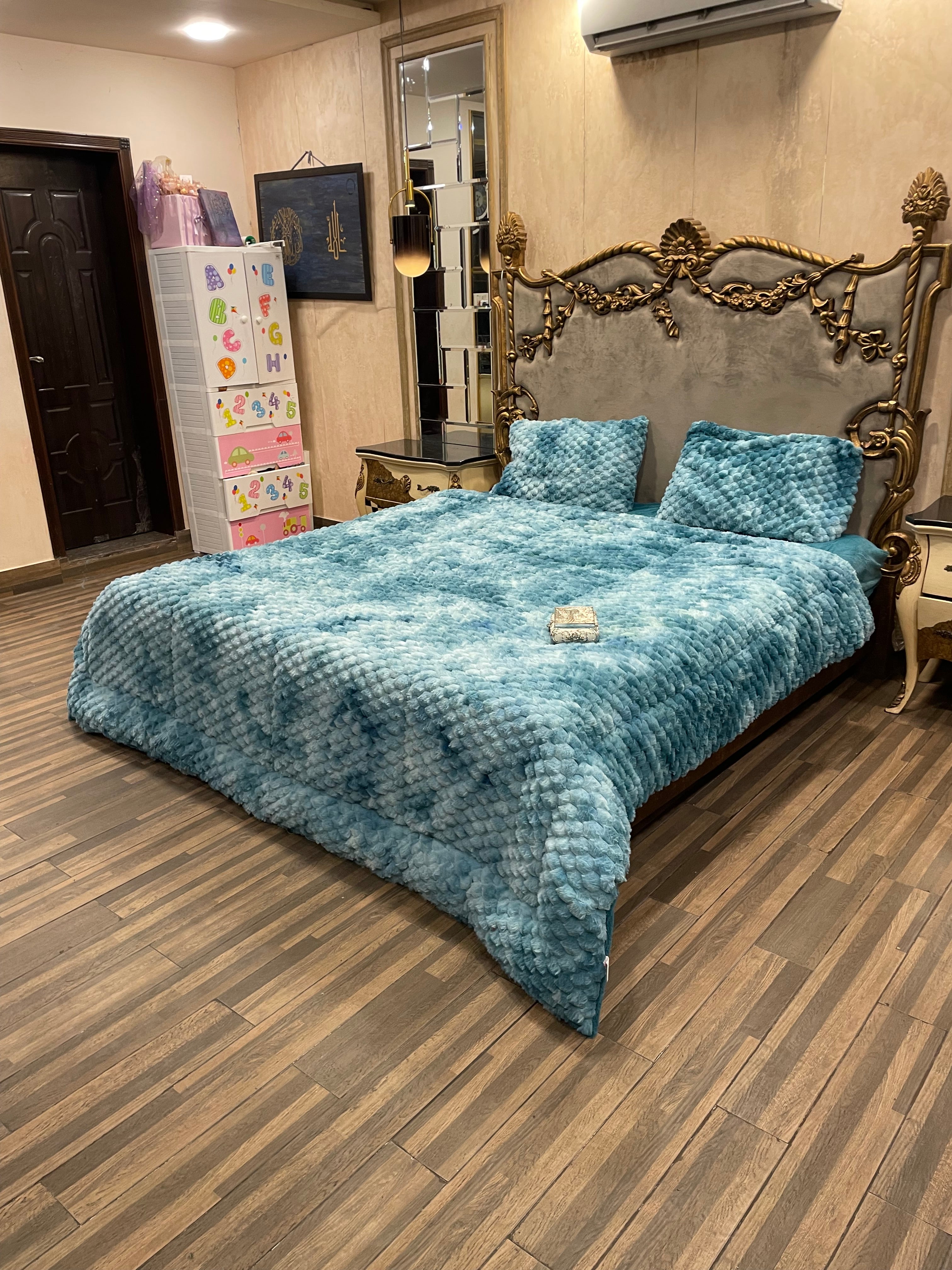 Shaded Jin Aqua 4️⃣PC Razai set