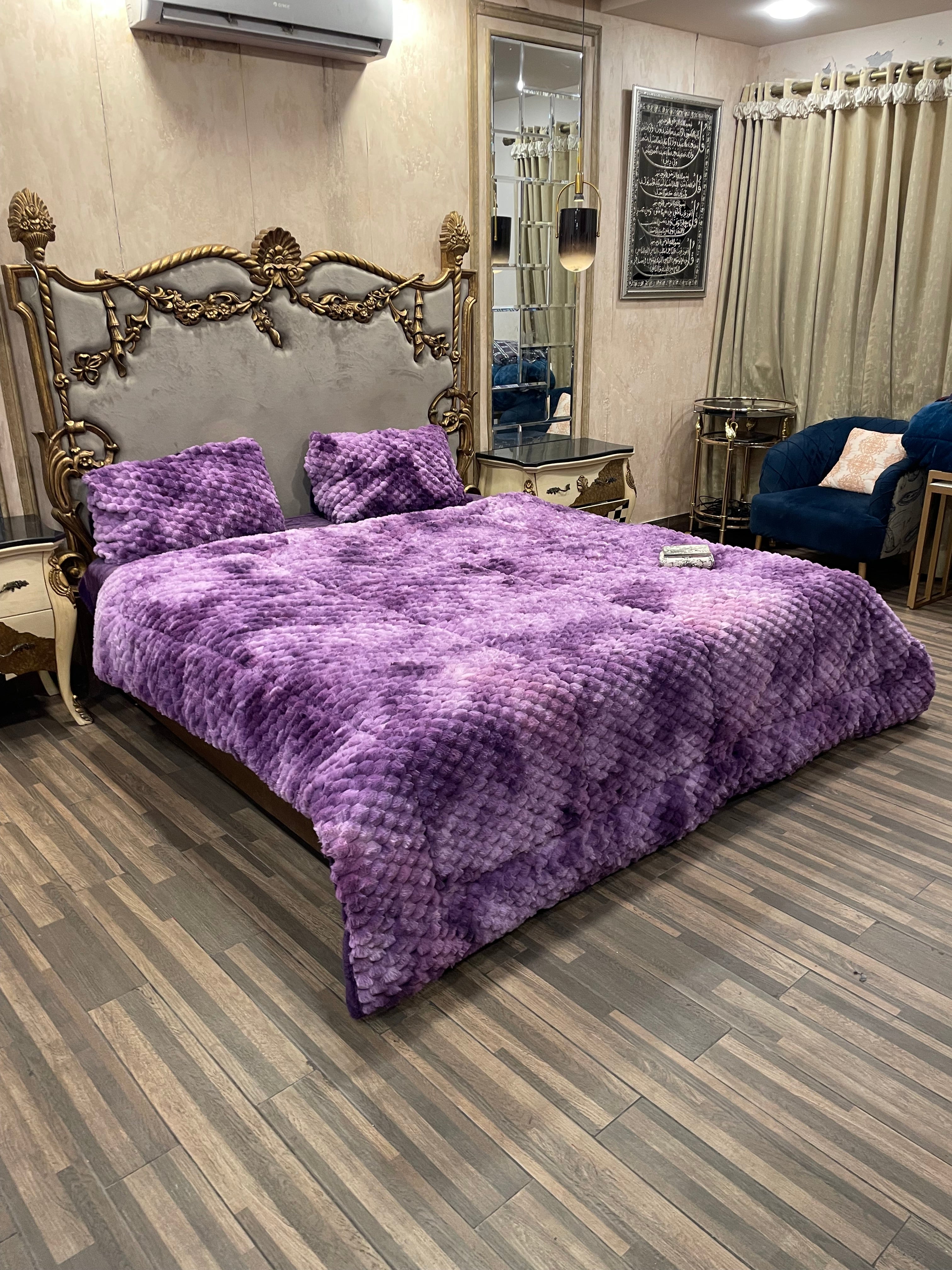 Shaded Jin Purple 4️⃣PC Razai set