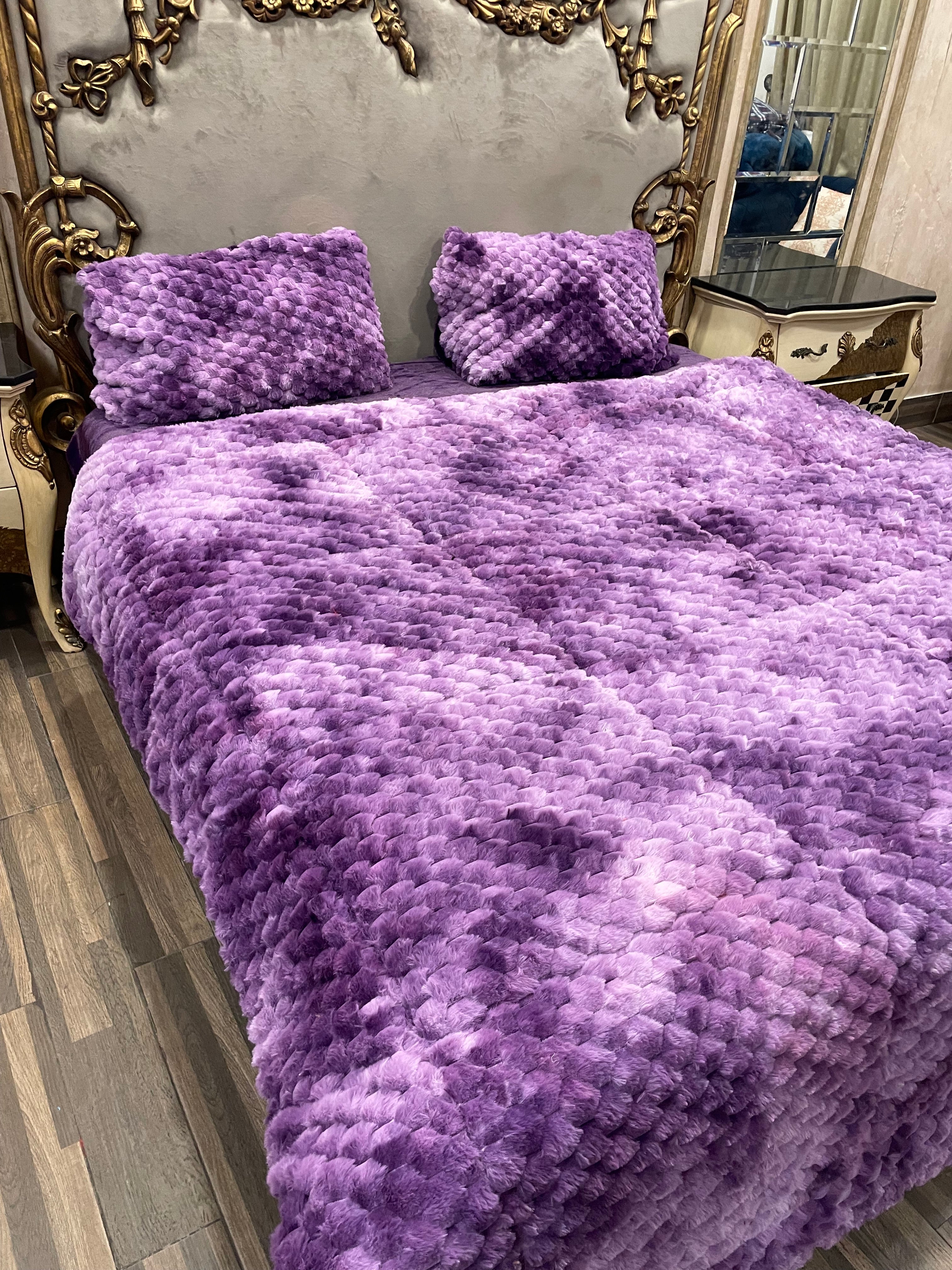 Shaded Jin Purple 4️⃣PC Razai set