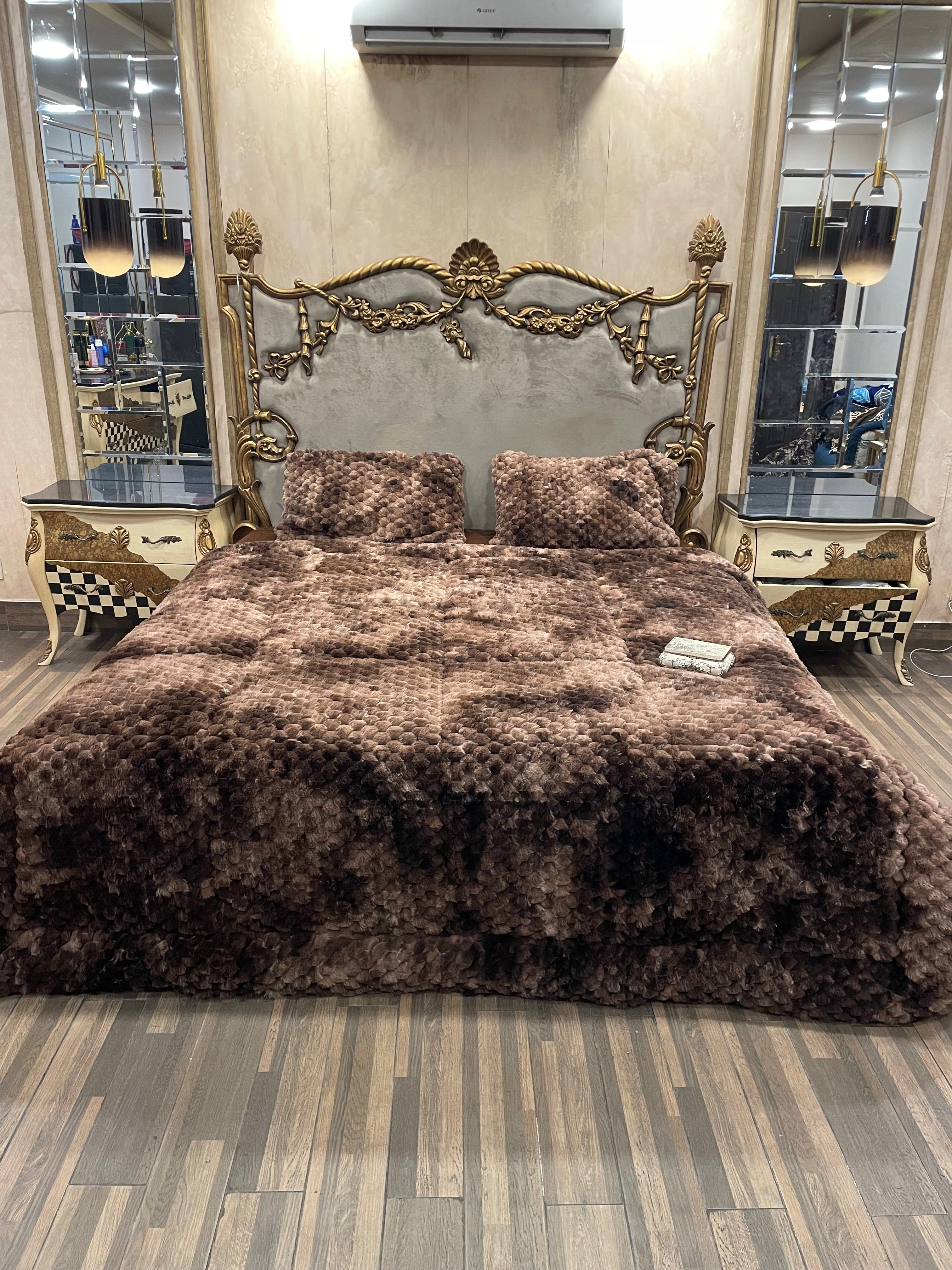 Shaded Jin brown 4️⃣PC Razai set