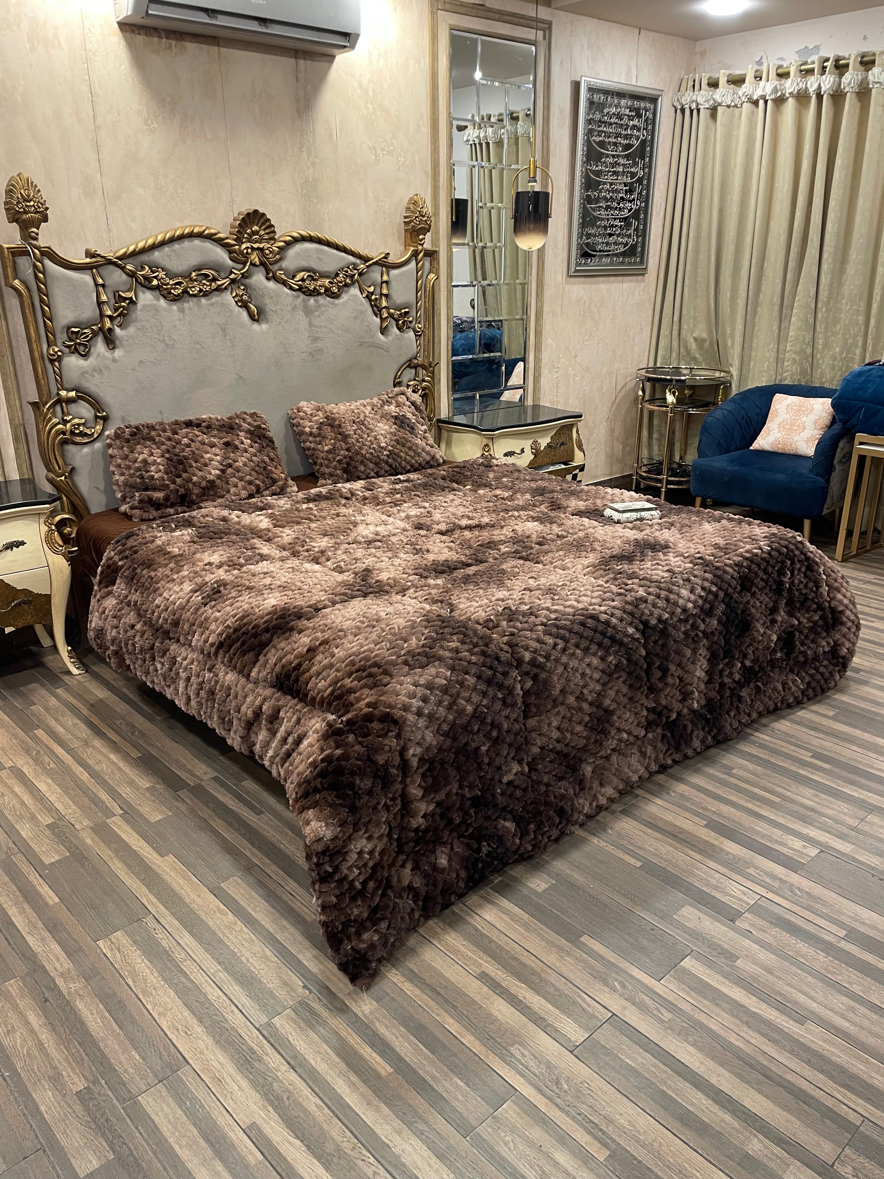 Shaded Jin brown 4️⃣PC Razai set