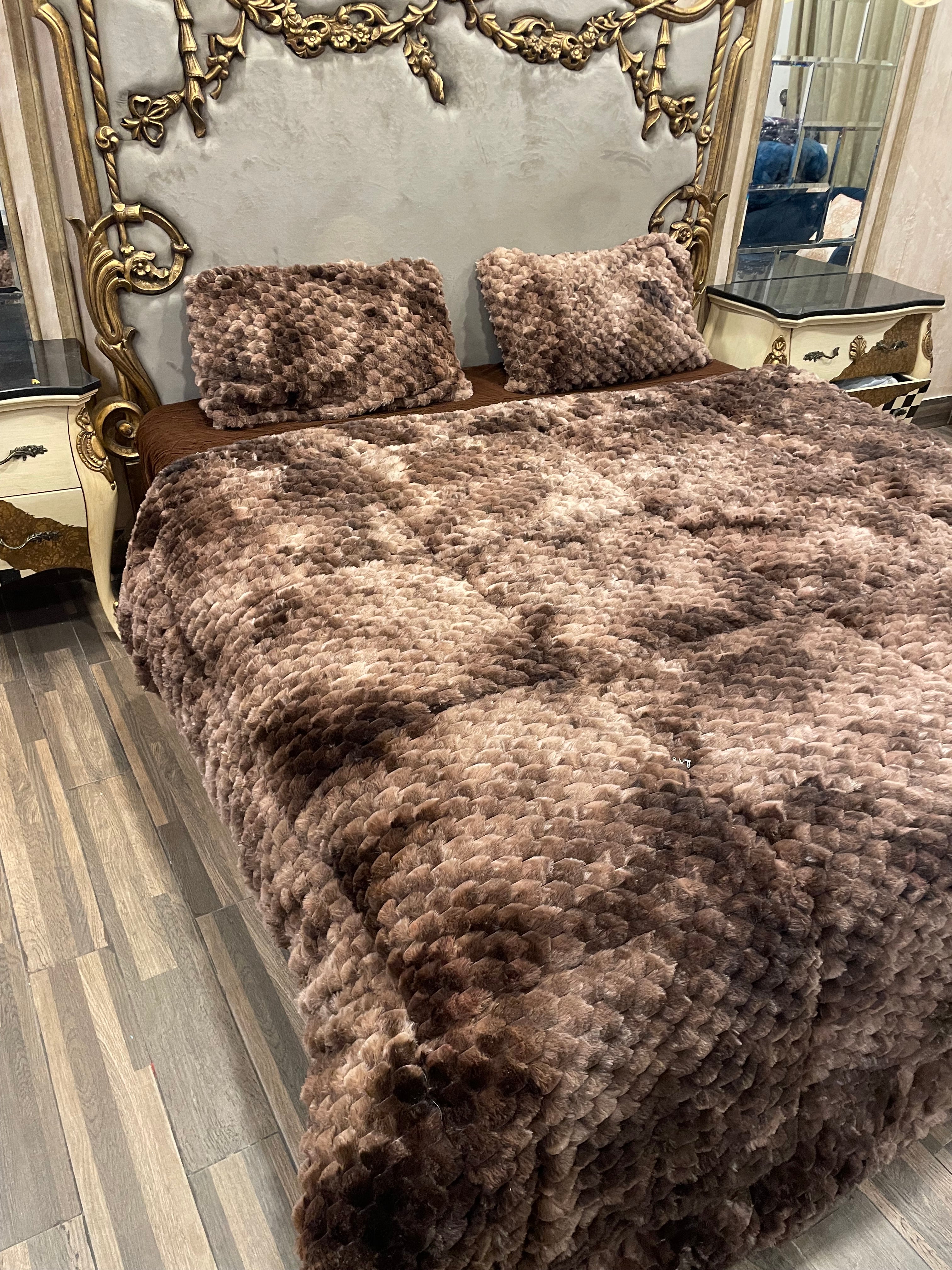 Shaded Jin brown 4️⃣PC Razai set