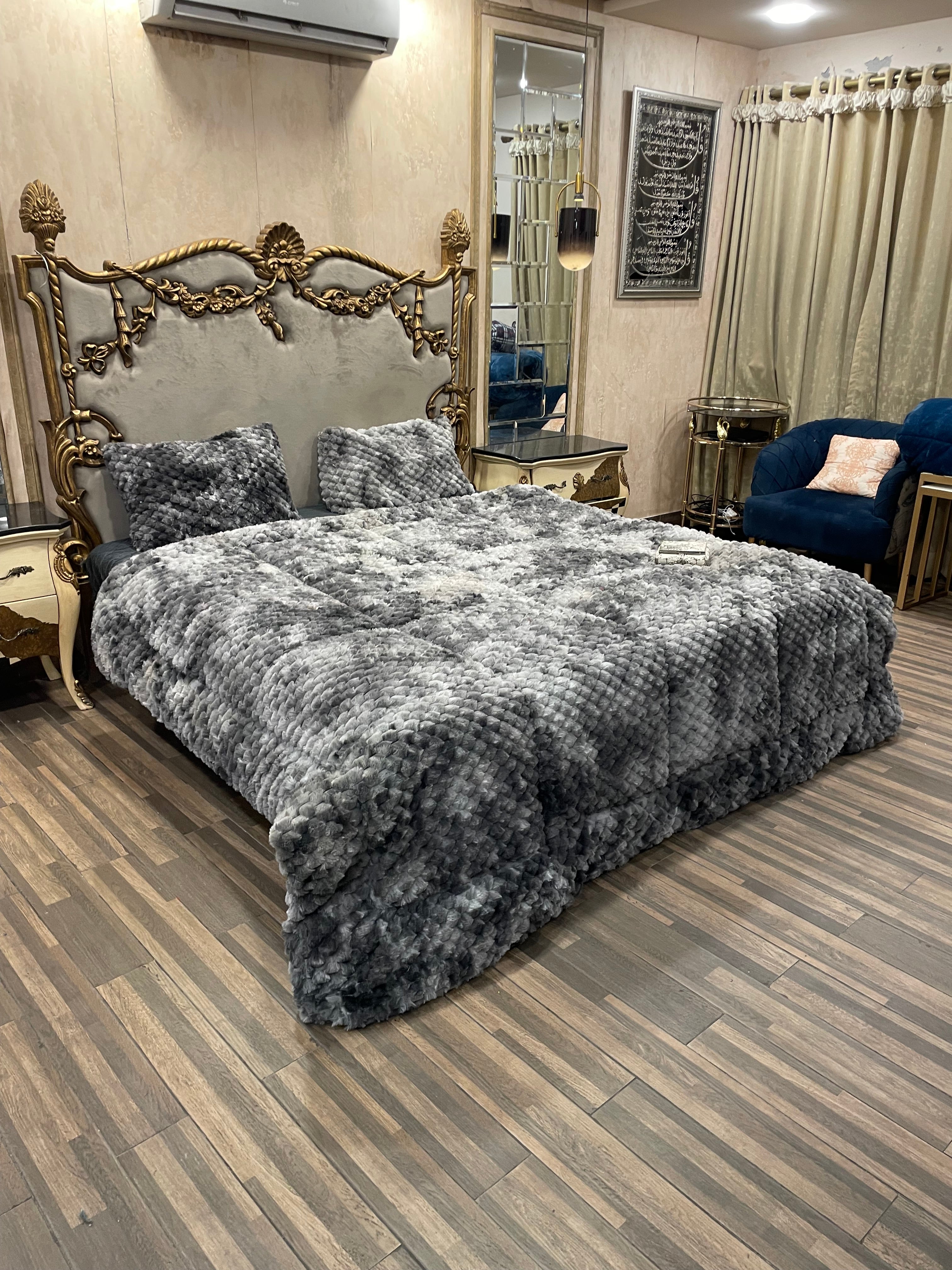 Shaded Jin gray  4️⃣PC Razai set