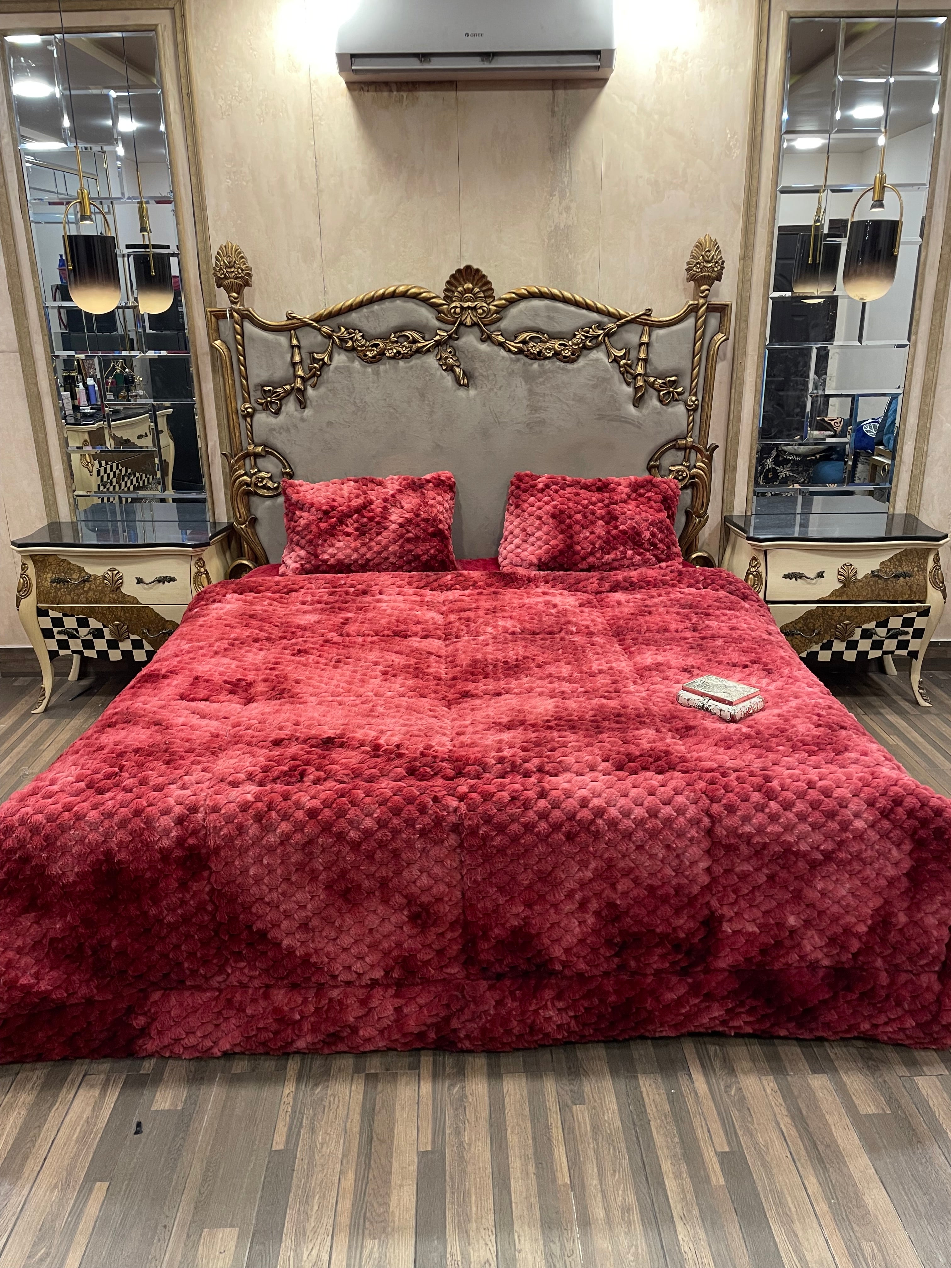 Shaded Jin Red  4️⃣PC Razai set