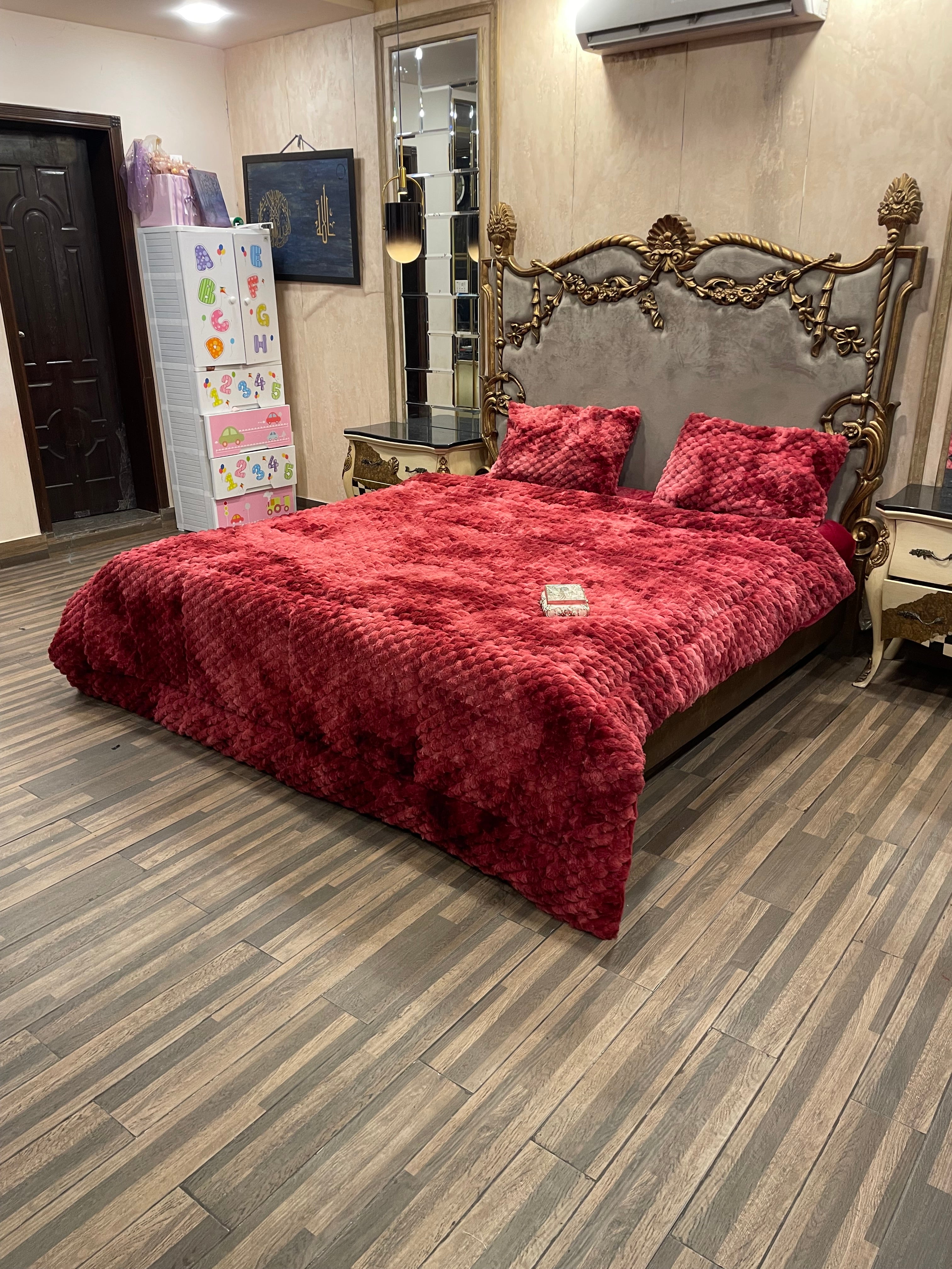 Shaded Jin Red  4️⃣PC Razai set