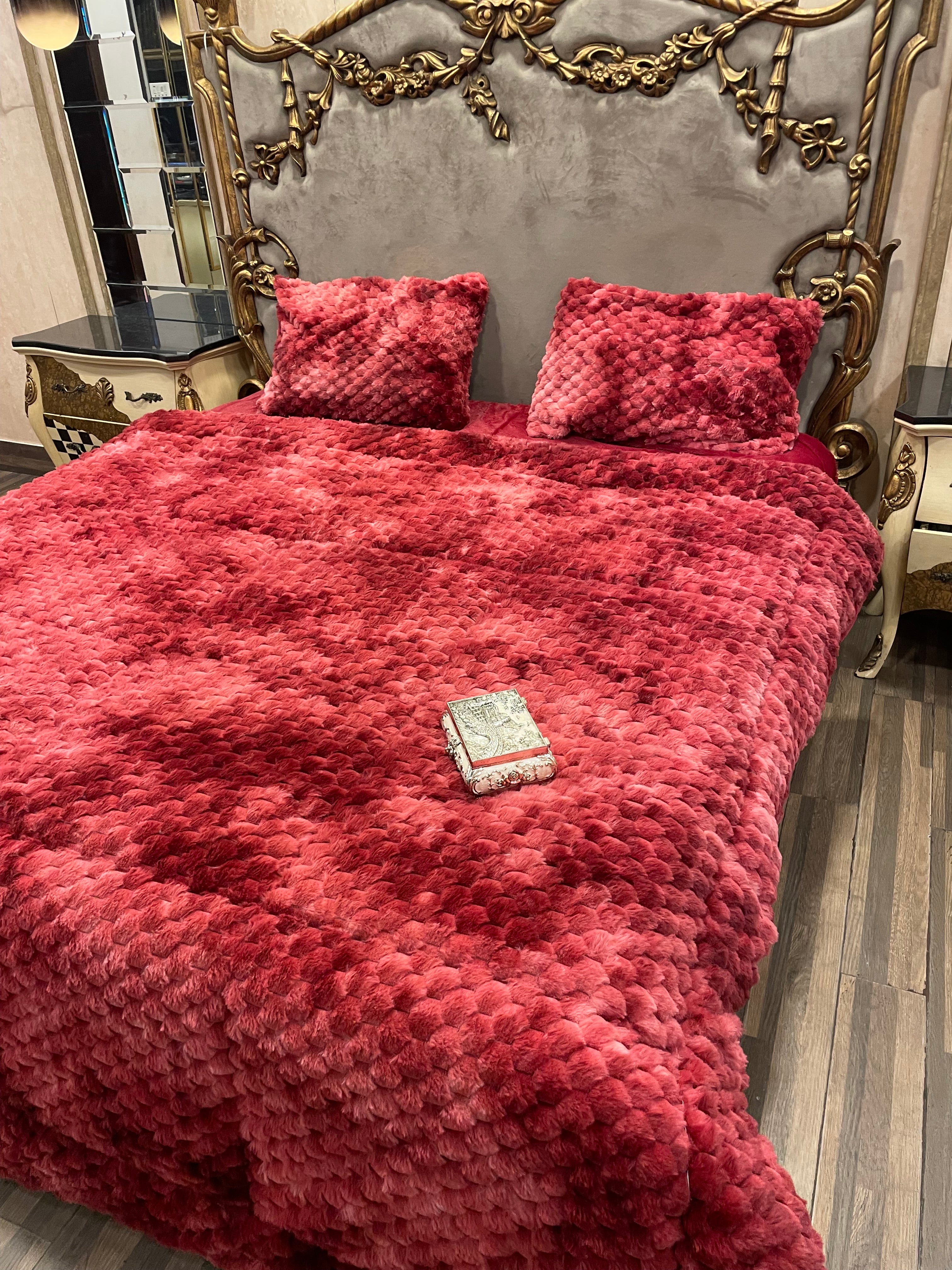 Shaded Jin Red  4️⃣PC Razai set