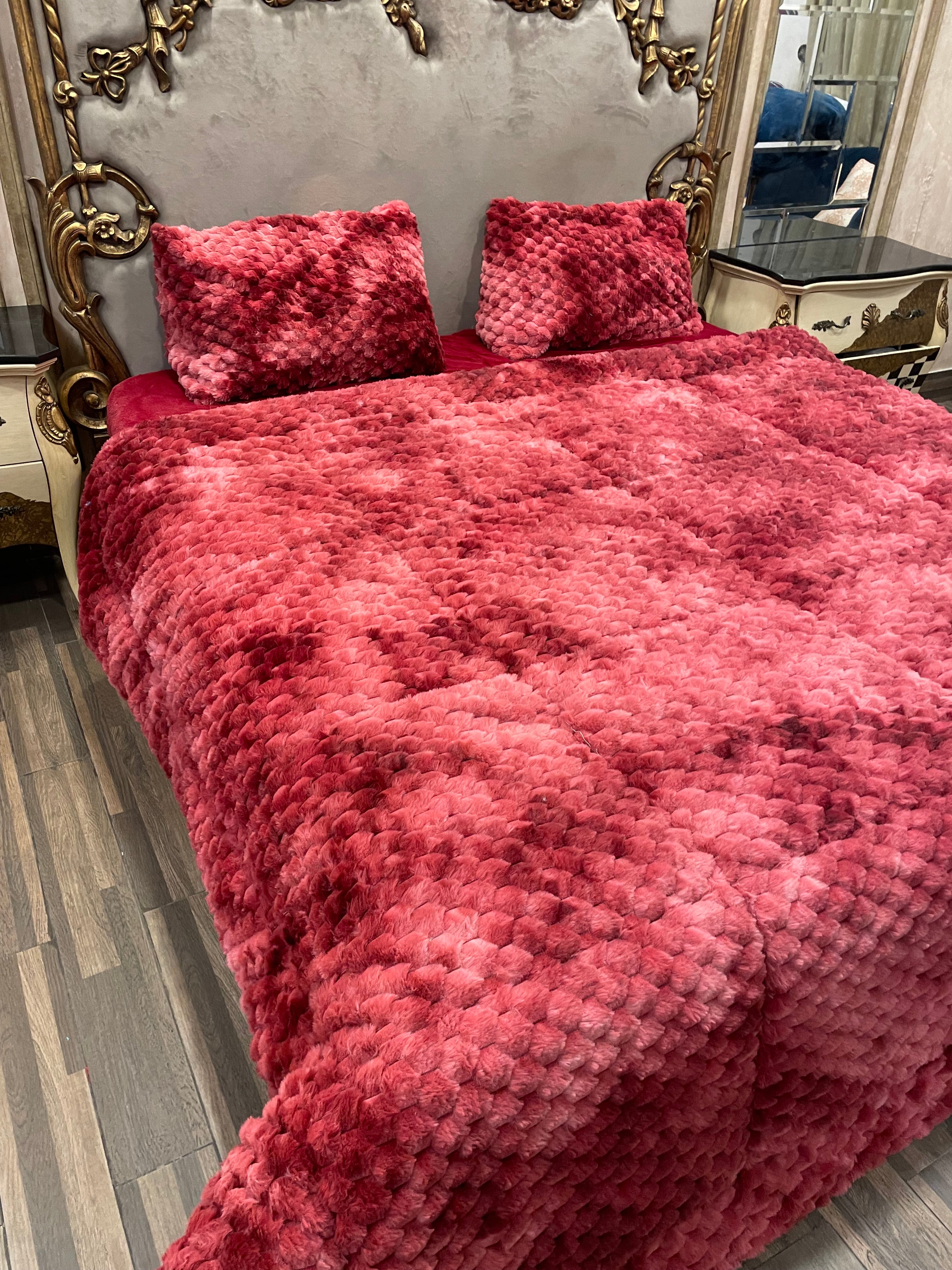 Shaded Jin Red  4️⃣PC Razai set