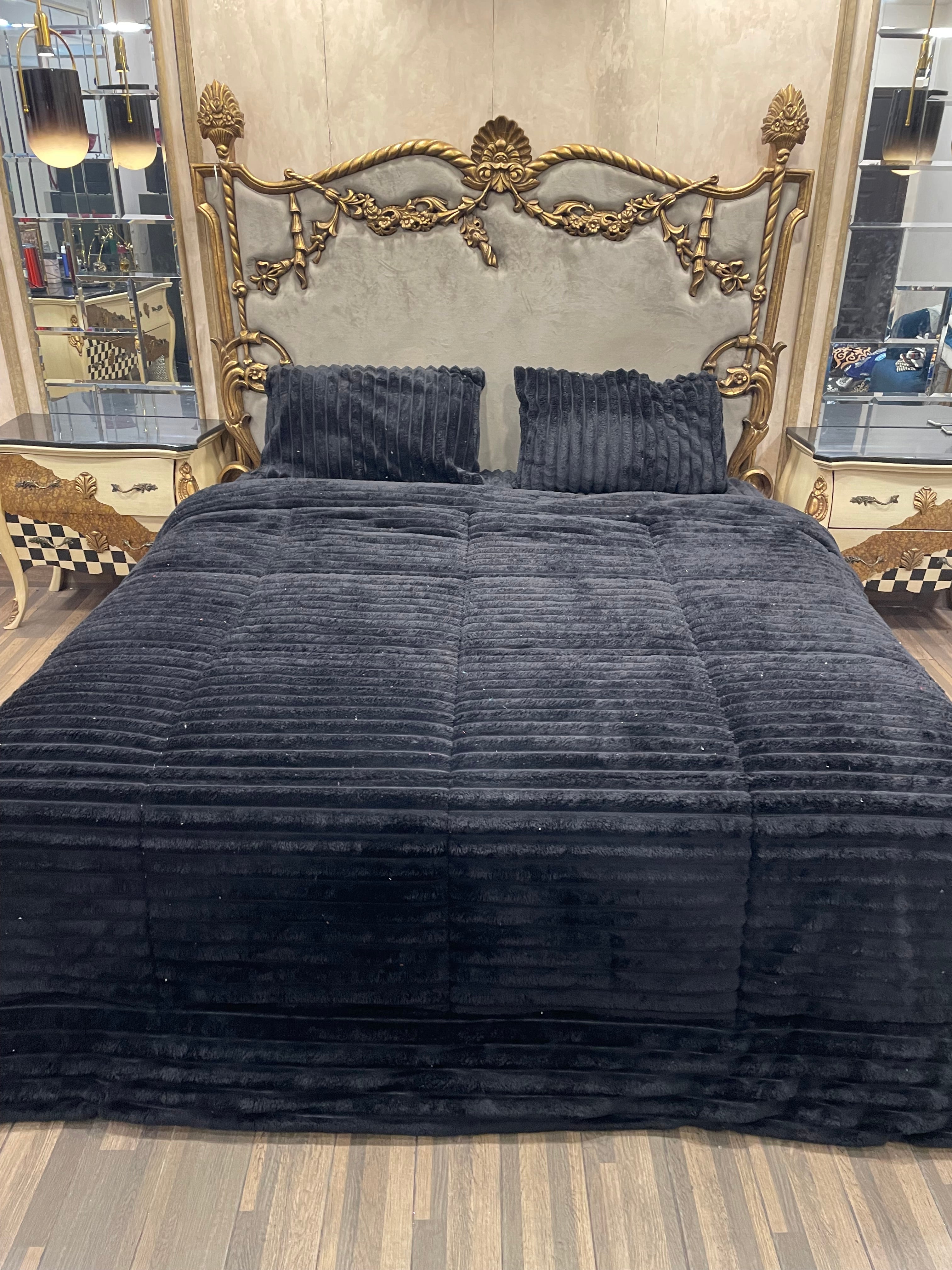 Soft Touch Black  4️⃣PC Razai set