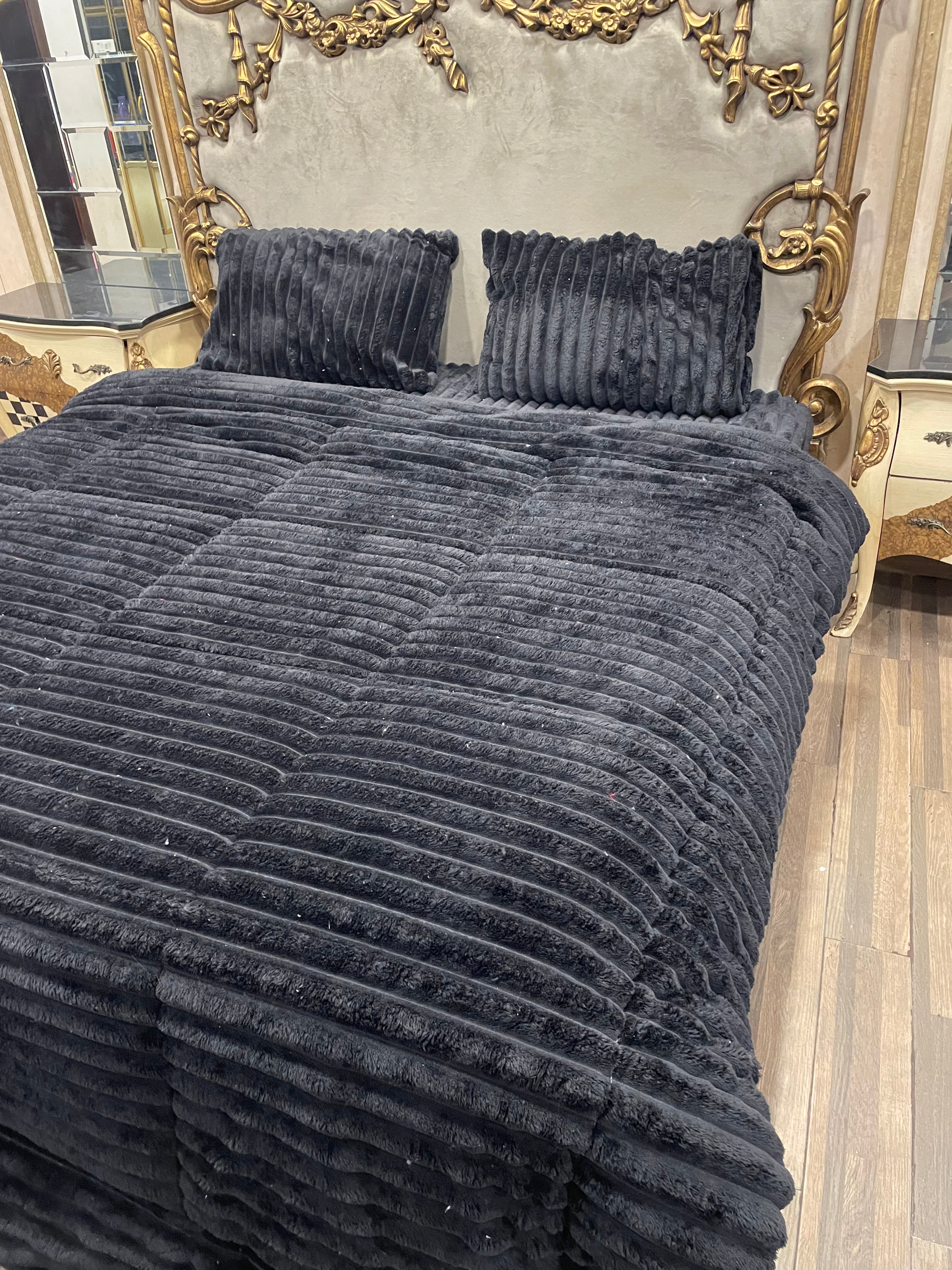 Soft Touch Black  4️⃣PC Razai set