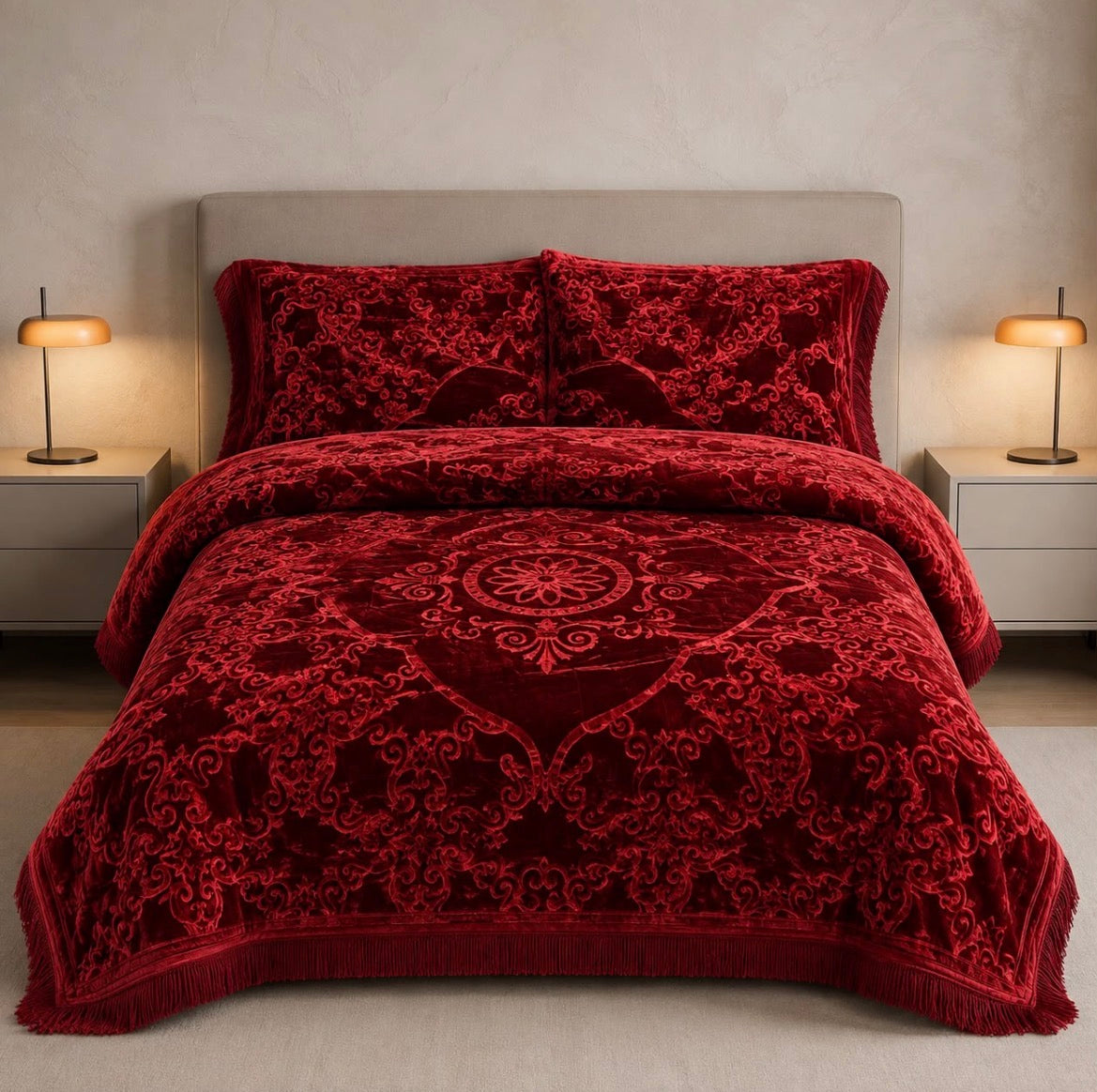 4️⃣ PC Dream Cloudy BLANKET/KAMBLE BOX Paking  Mehroon