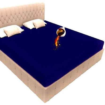Fitted Mattress protected sheet Blue
