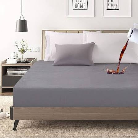 Fitted Mattress protected sheet Gray