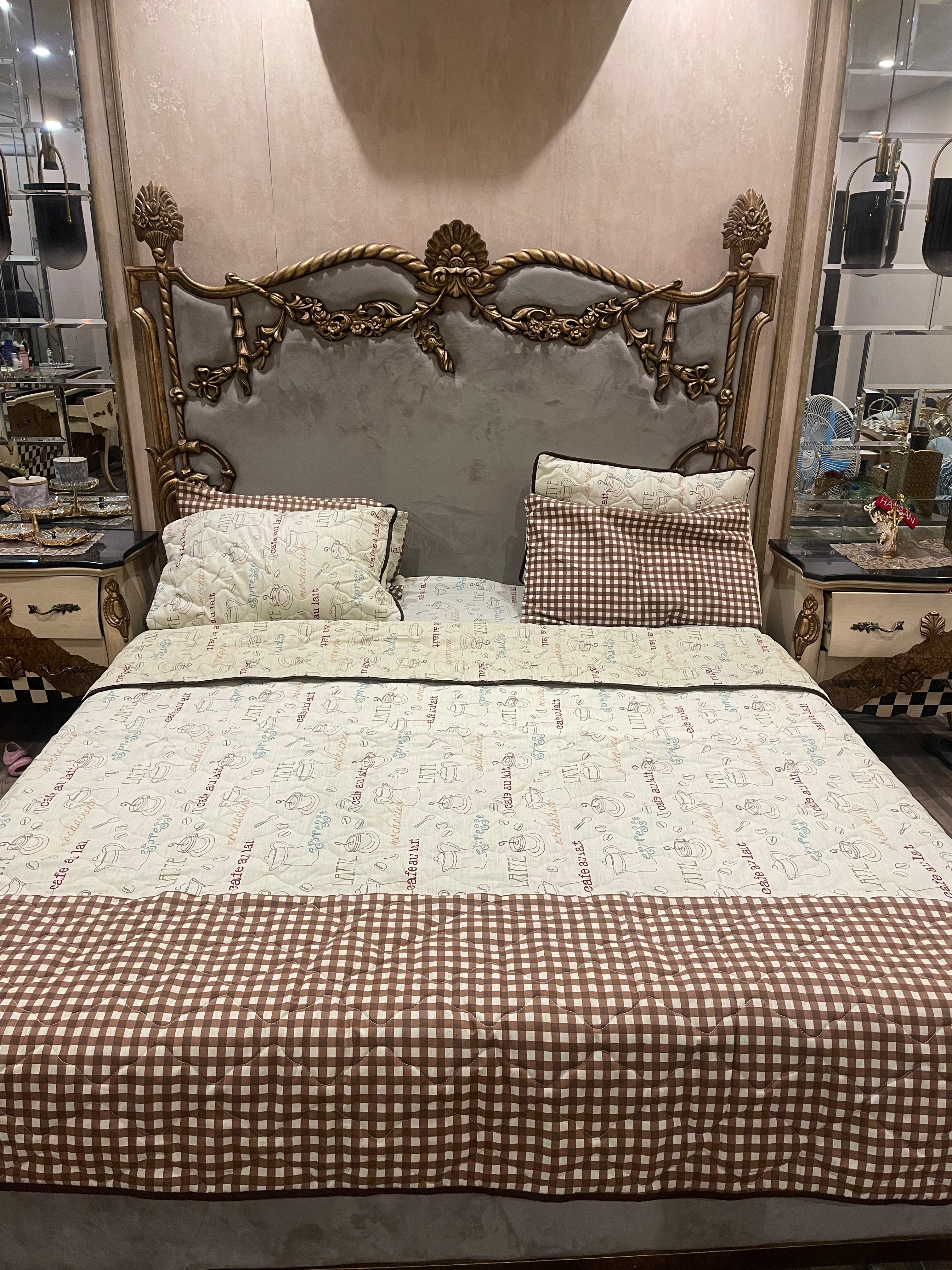 Luxury Pure Cotton 6️⃣ PC Comforter set
