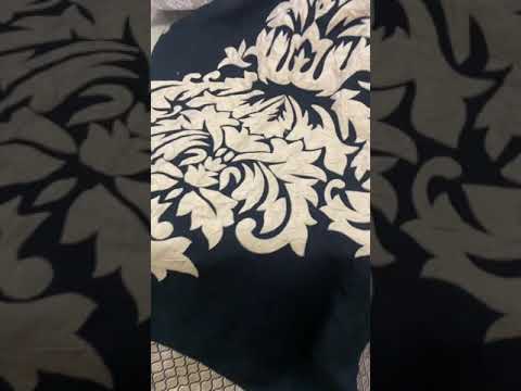 5 Piece Crown Style Velvet Jacaurd BedSheet Set