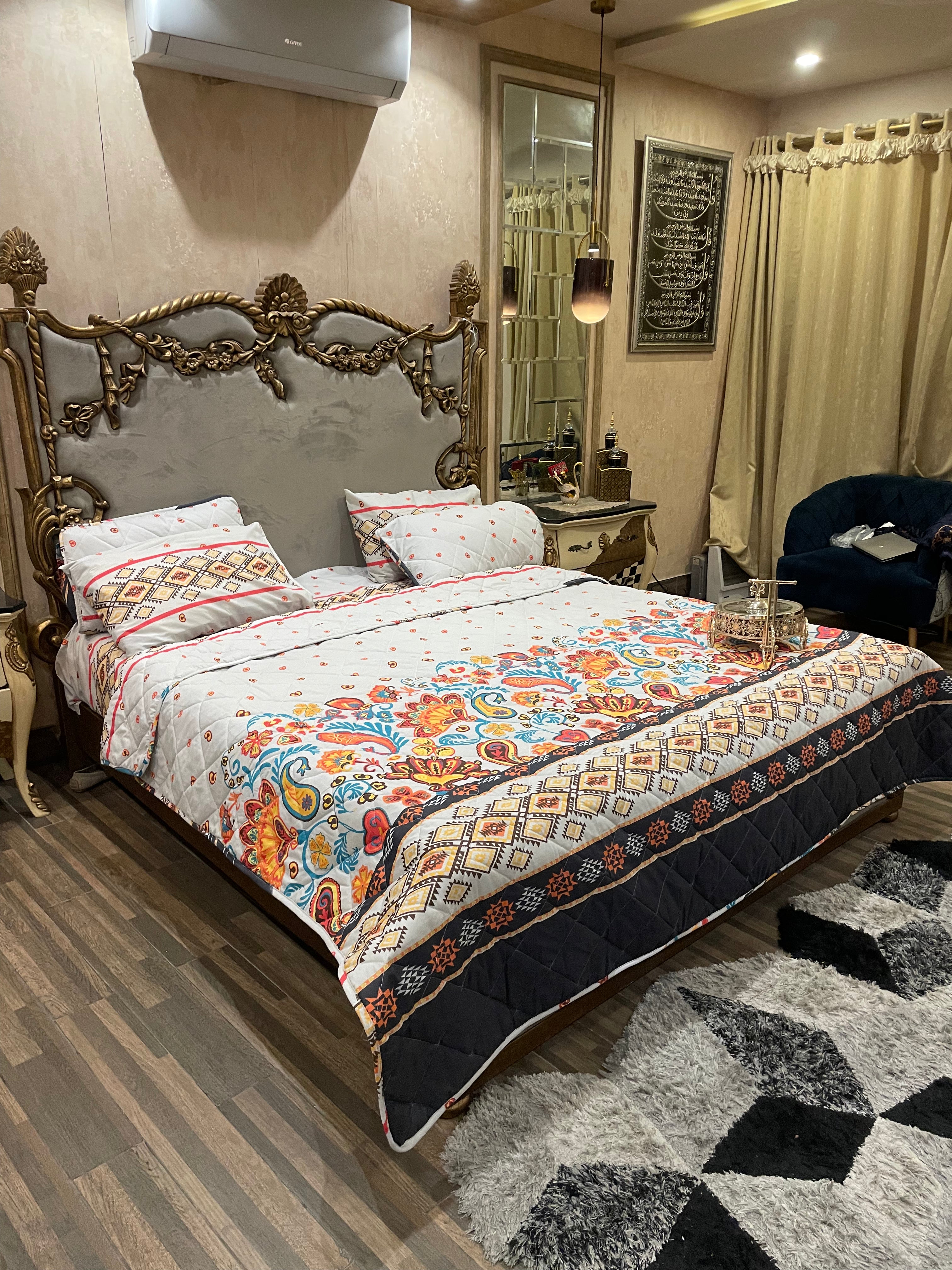 Pure Cotton 6️⃣PC Comforter set