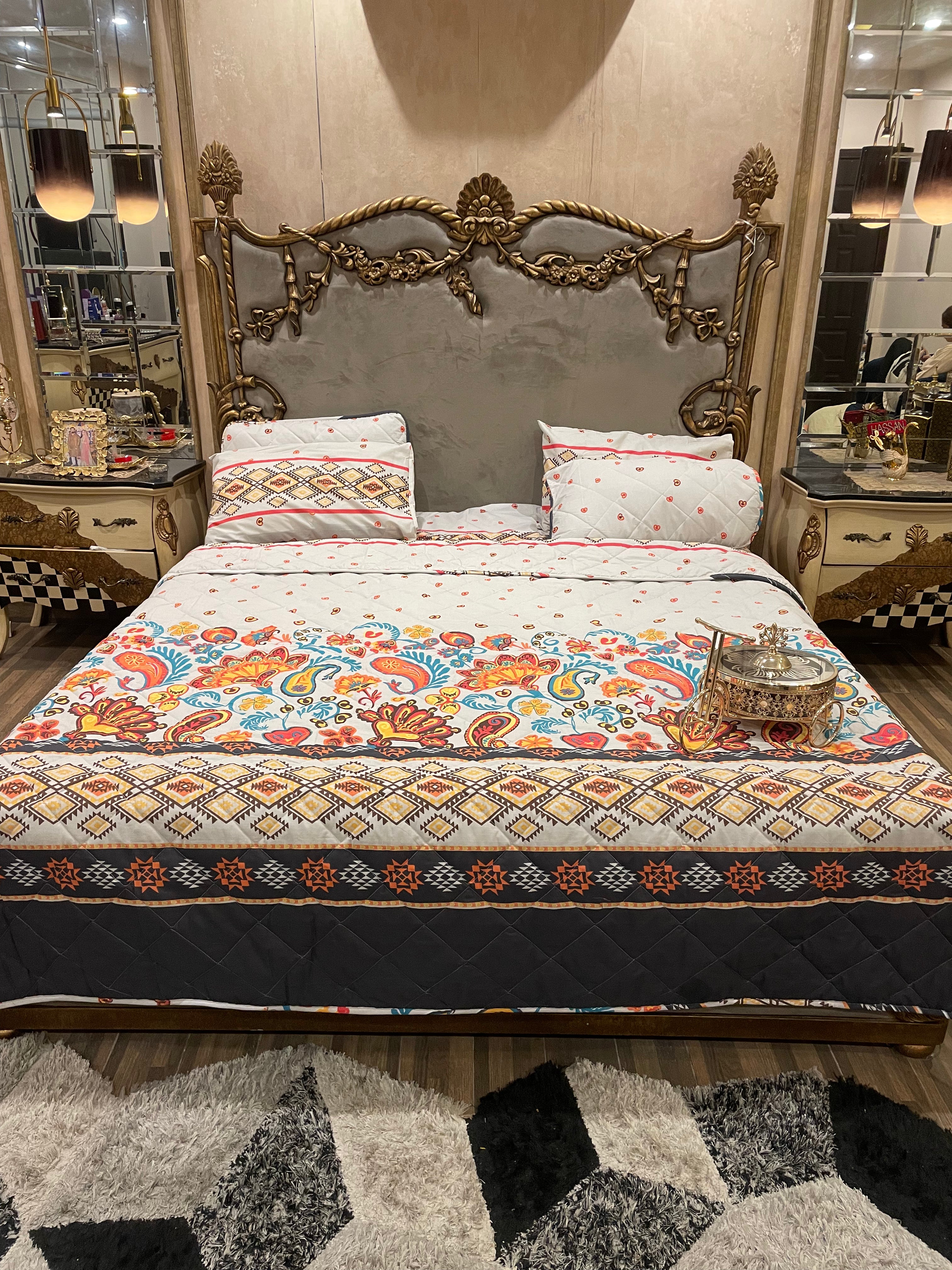 Pure Cotton 6️⃣PC Comforter set