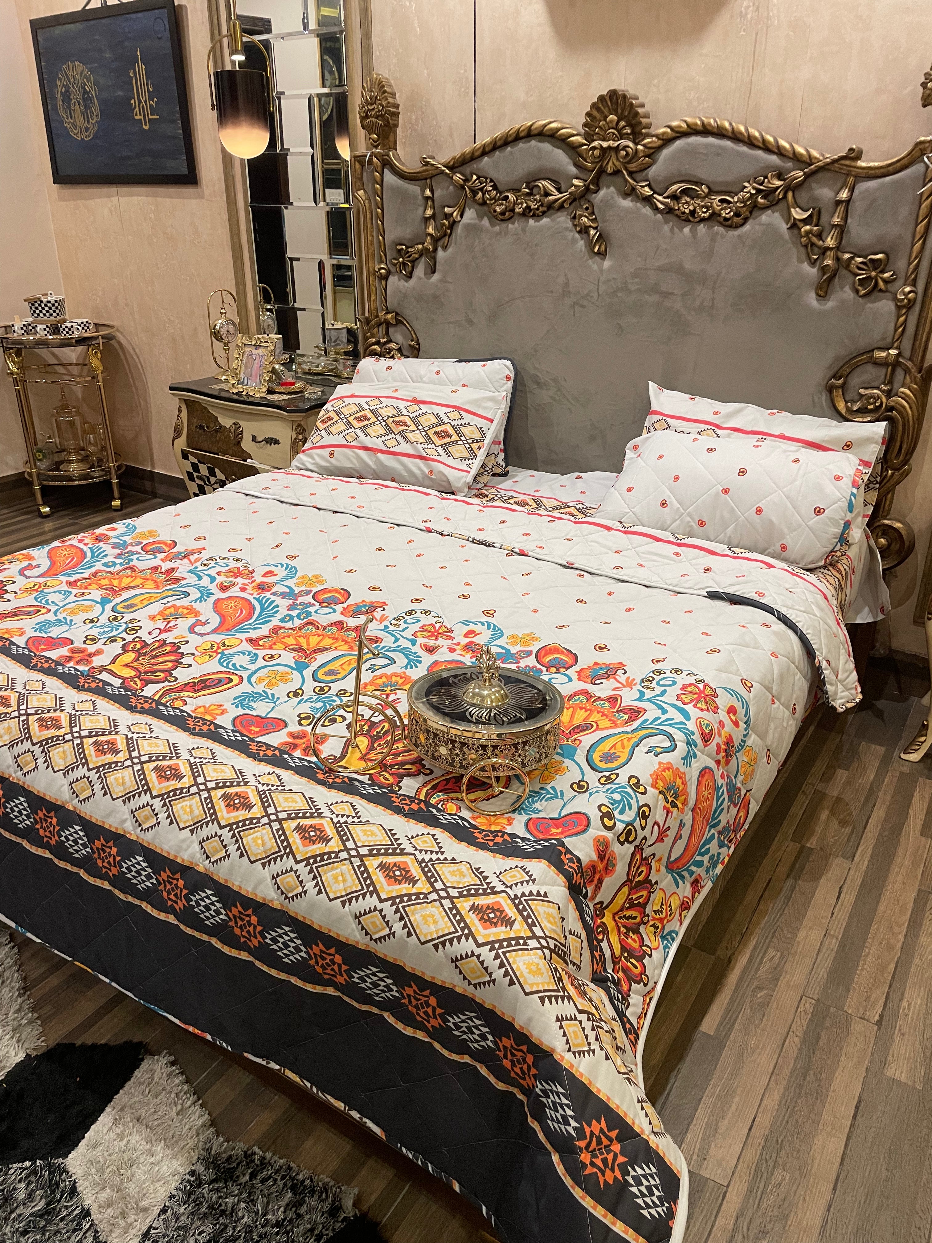 Pure Cotton 6️⃣PC Comforter set